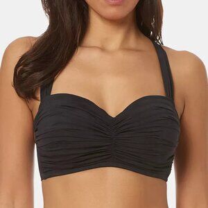 Bleu by Rod Beattie Shirred D-Cup Bikini Top